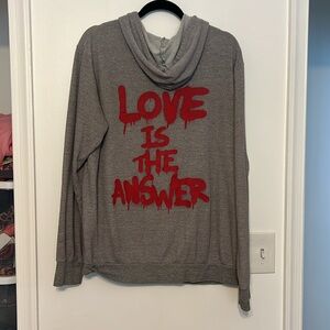 MBW “Love is the answer” Graffiti Graphic Hoodie